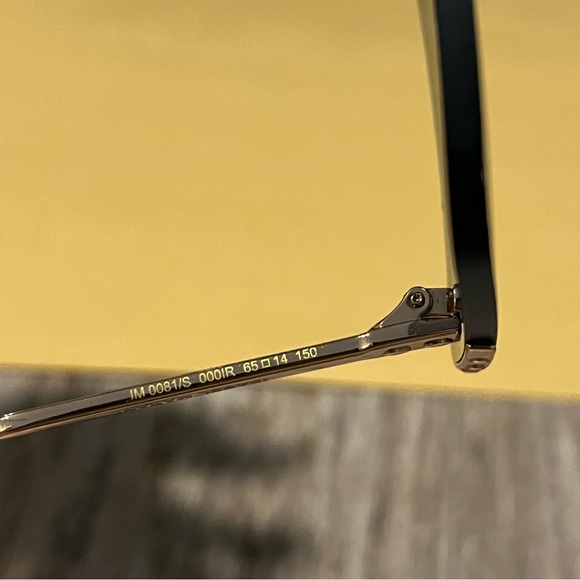 Isabel Marant IM0081/S Smoke Gold Rimless Metal Square 65mm Sunglasses - Picture 9 of 9